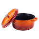 Retro hrnec Vintage Cuisine Litina s poklicí 2,2 l Oranžový gradient