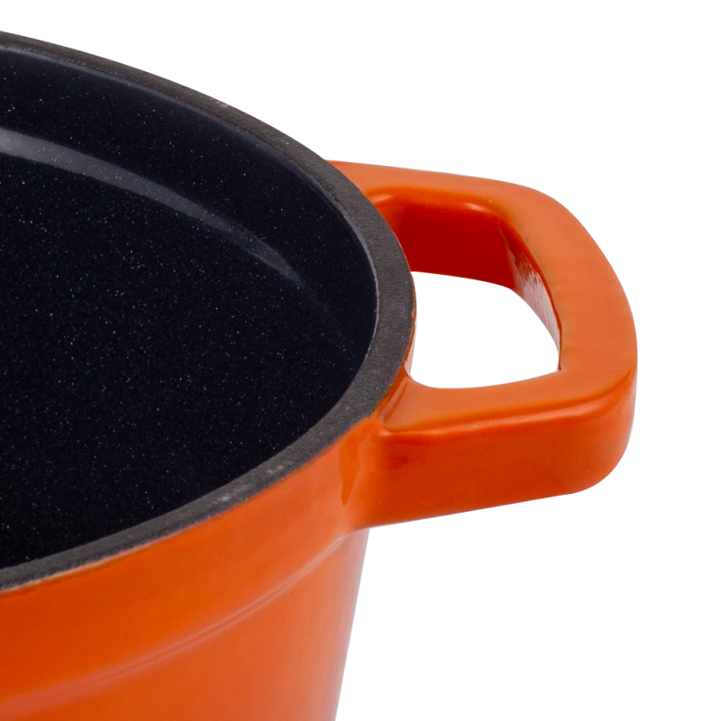 Retro hrnec Vintage Cuisine Litina s poklicí 2,2 l Oranžový gradient