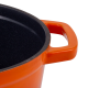 Retro hrnec Vintage Cuisine Litina s poklicí 2,2 l Oranžový gradient