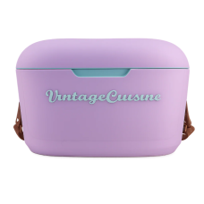 Přenosná lednice Vintage Cuisine o objemu 18,8 l s popruhem pro přenášení Levandulová