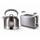 Retro sada Vintage Cuisine s elektrickou konvicí 1,7 l a toustovačem Metallic