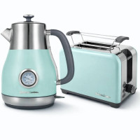 Retro set Vintage Cuisine s elektrickou konvicí 1,7 l a toustovačem Mátový