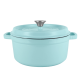 Retro hrnec Vintage Cuisine Litinový s víkem 4,3 l Mátový