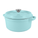 Retro hrnec Vintage Cuisine litinový s víkem 2,2 l mátový