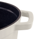 Retro hrnec Vintage Cuisine Litina s pokličkou 4,3 l Krémová