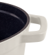 Retro hrnec Vintage Cuisine Litina s pokličkou 2,2 l Krémová