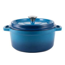 Retro hrnec Vintage Cuisine Litina s pokličkou 4,3 l Modrý