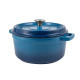 Retro hrnec Vintage Cuisine Litina s pokličkou 4,3 l Modrý